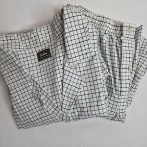 Neiman Marcus Men's XXL Sleep Set Top And Bottoms Pajamas Blue